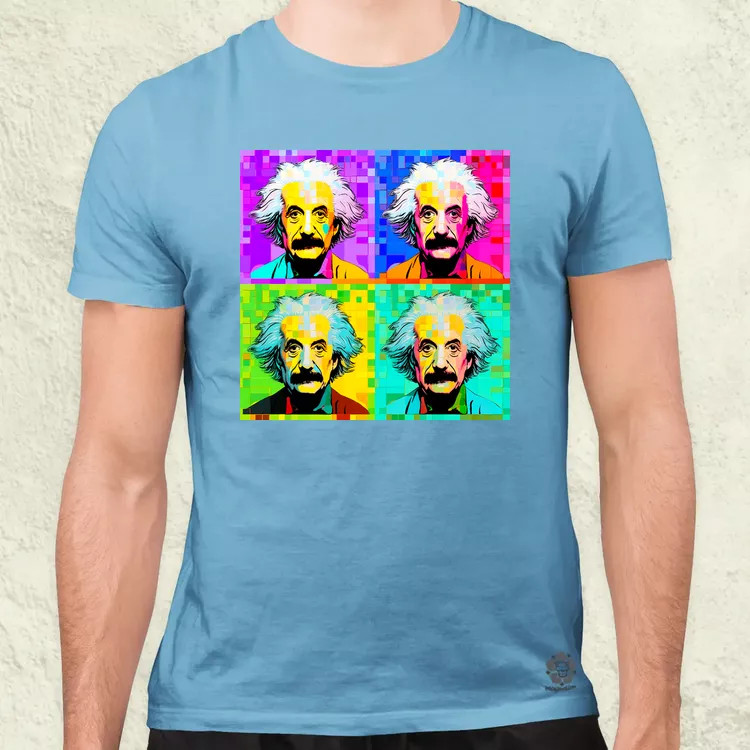 Pop art Einstein v11 férfi póló