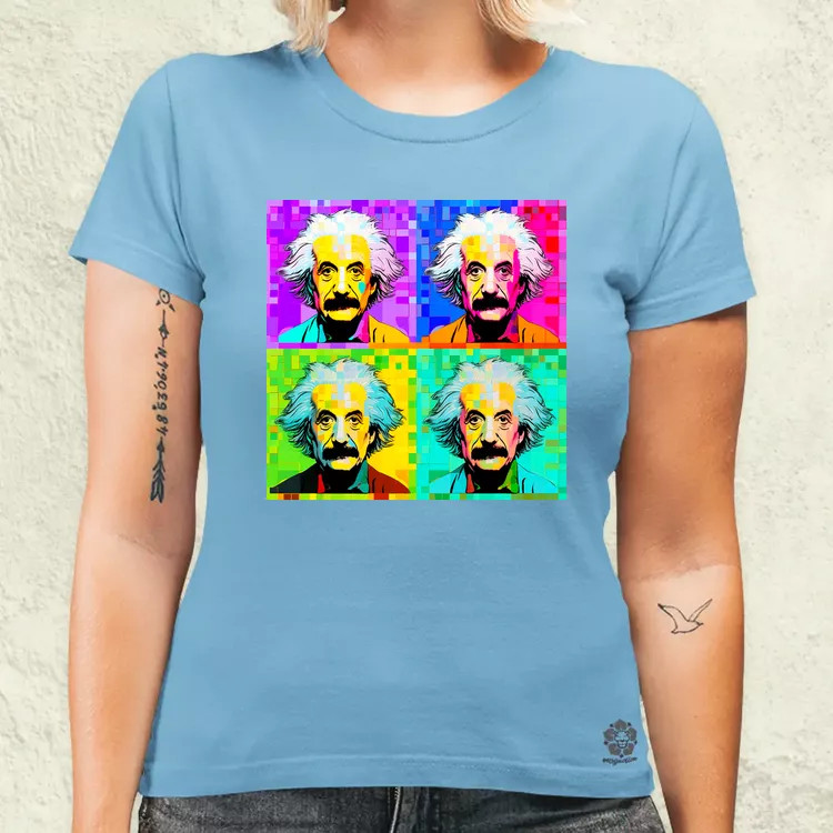 Pop art Einstein v11 női póló