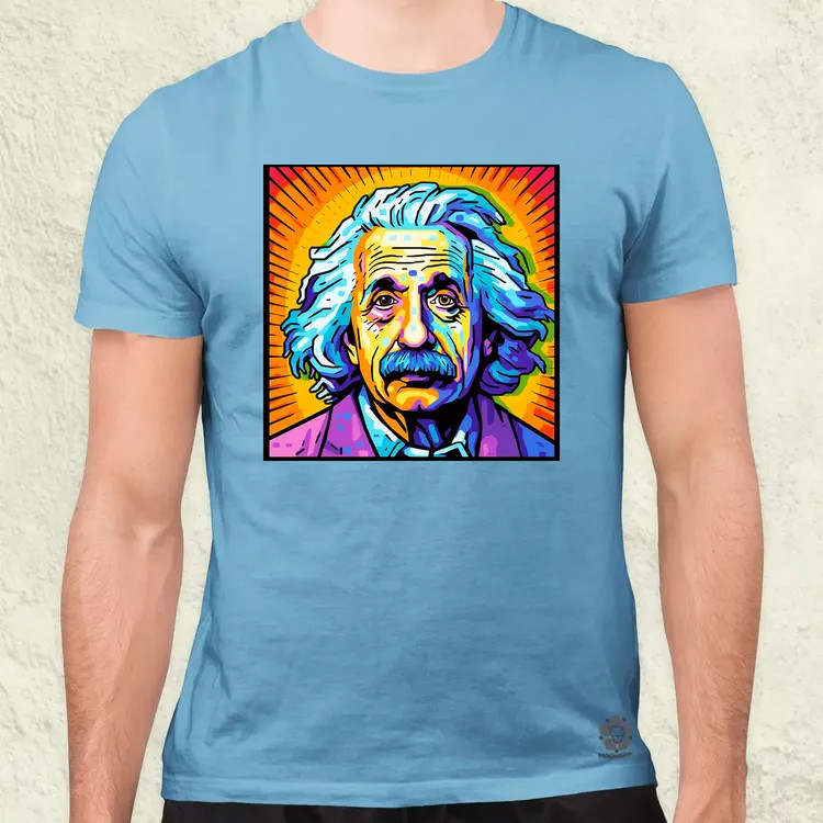 Pop art Einstein v13 férfi póló