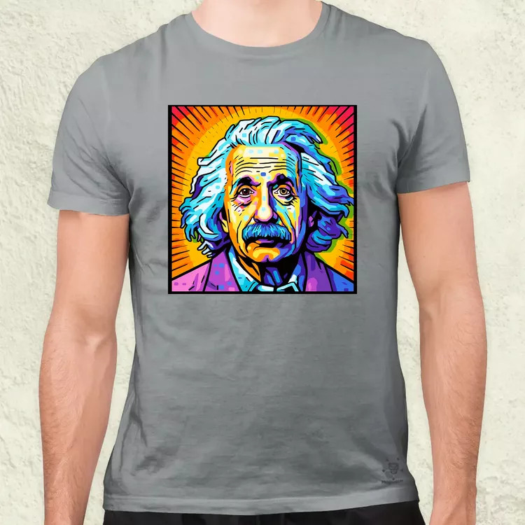Pop art Einstein v13 férfi póló