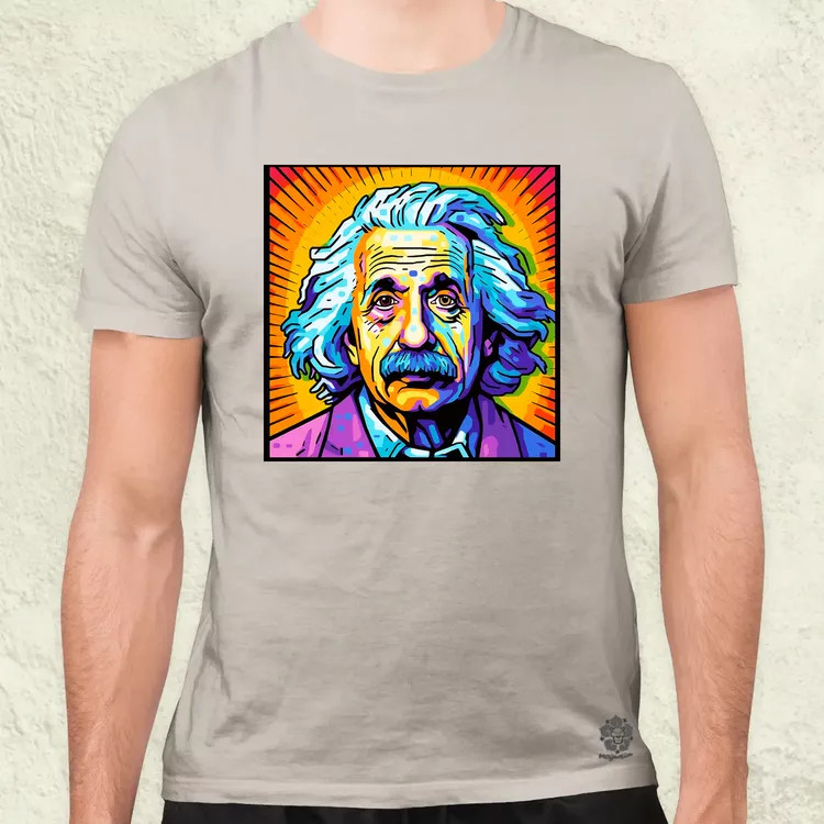 Pop art Einstein v13 férfi póló