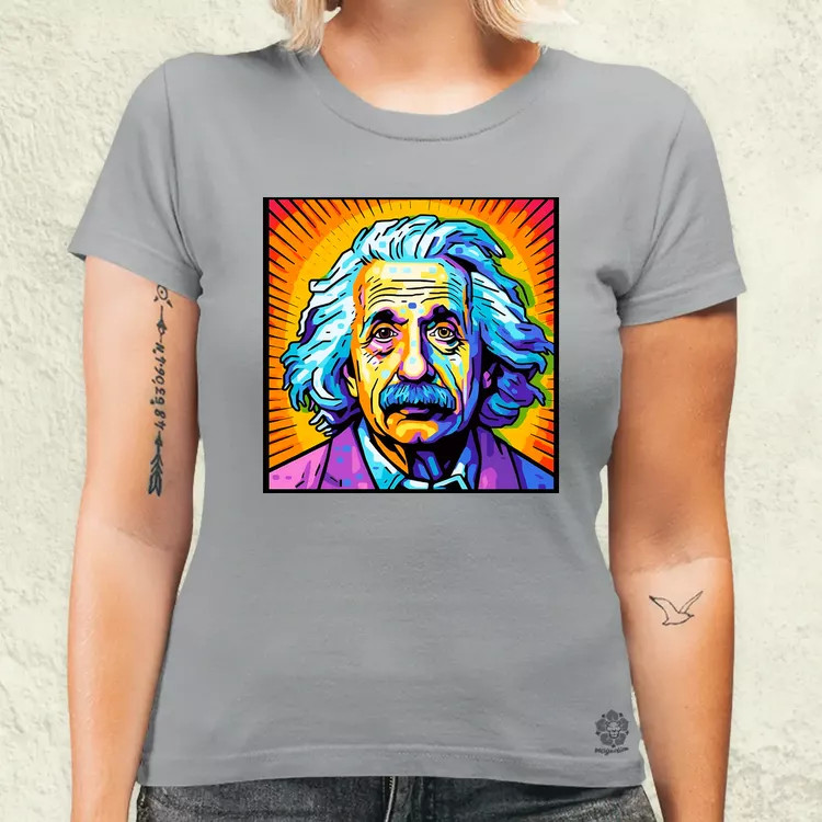 Pop art Einstein v13 női póló