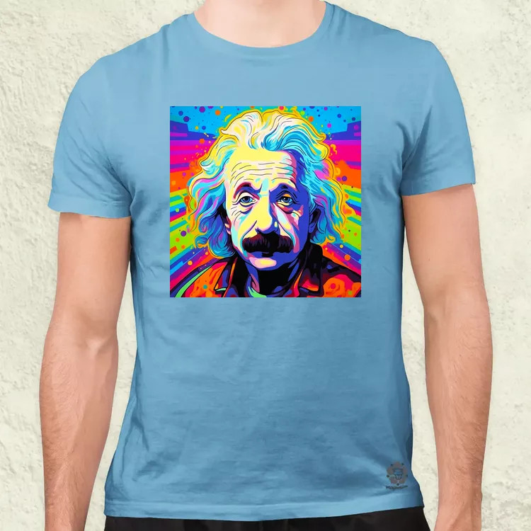 Pop art Einstein v15 férfi póló