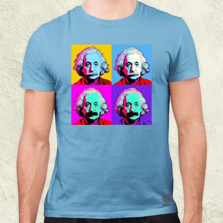 Pop art Einstein v2 férfi póló