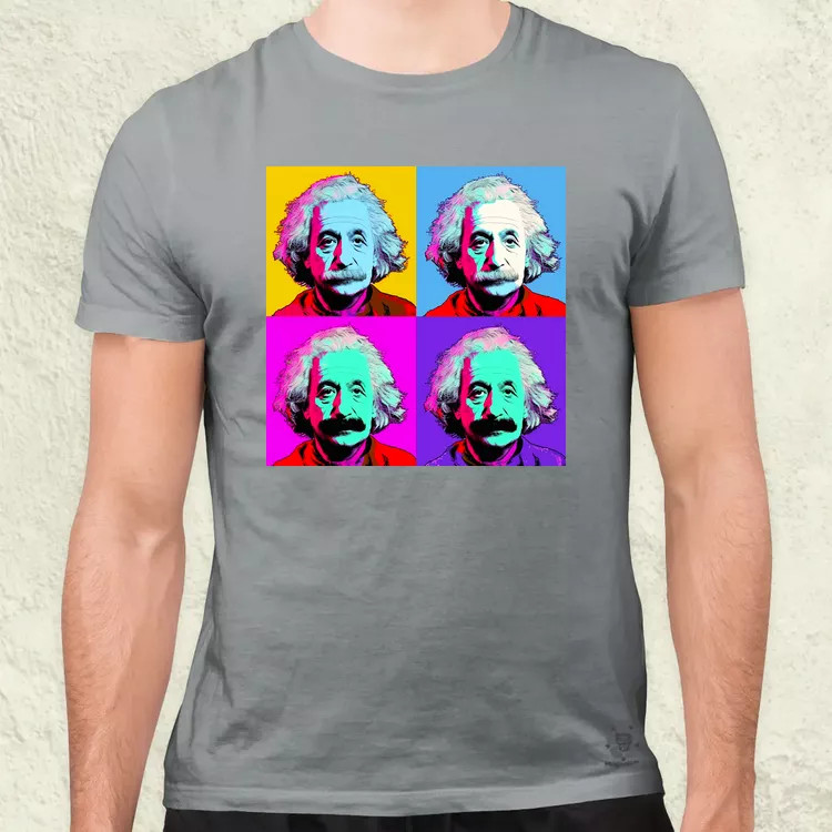 Pop art Einstein v2 férfi póló