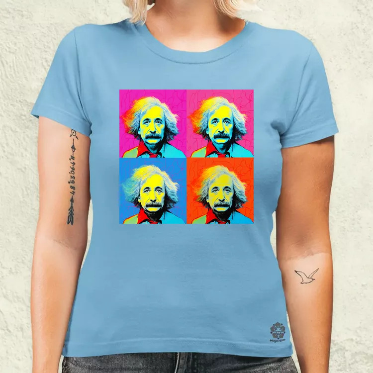 Pop art Einstein v9 női póló