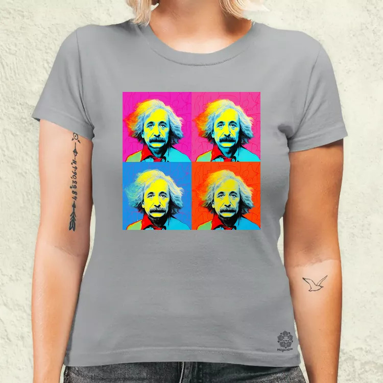Pop art Einstein v9 női póló