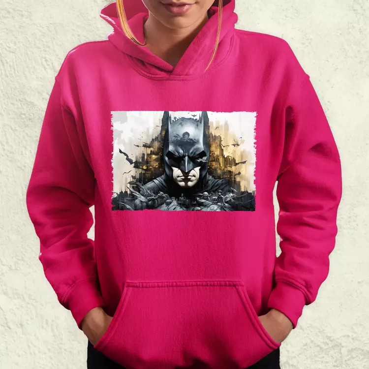 Pareidolia Batman város fantázia v6 női pulóver