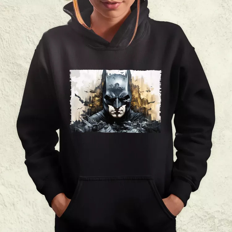 Pareidolia Batman város fantázia v6 női pulóver
