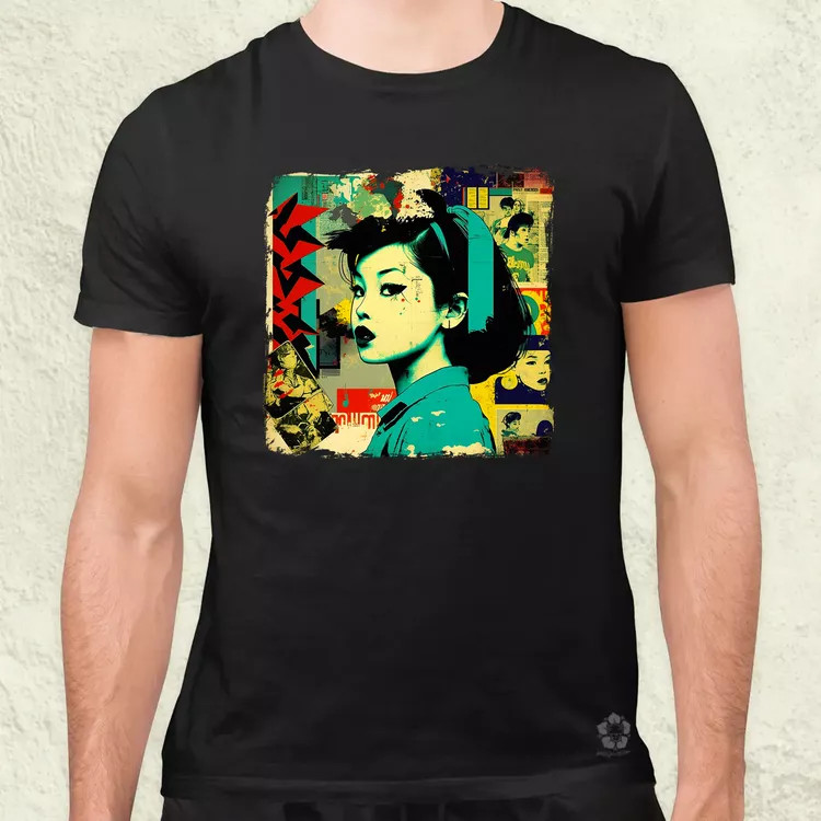 Pop art kollázs v1 férfi póló