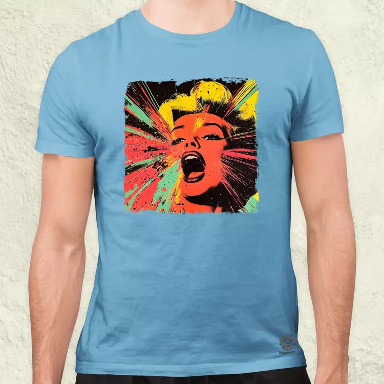 Pop art Marilyn Monroe v5 férfi póló