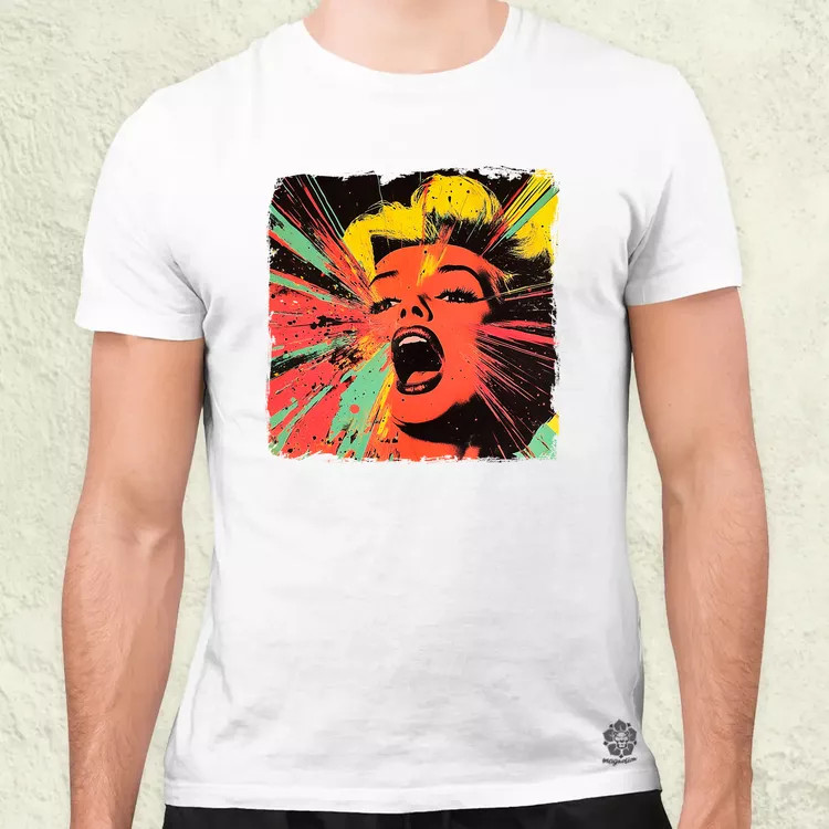 Pop art Marilyn Monroe v5 férfi póló