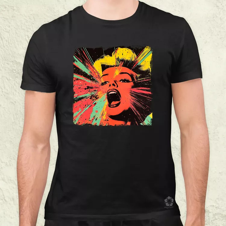 Pop art Marilyn Monroe v5 férfi póló