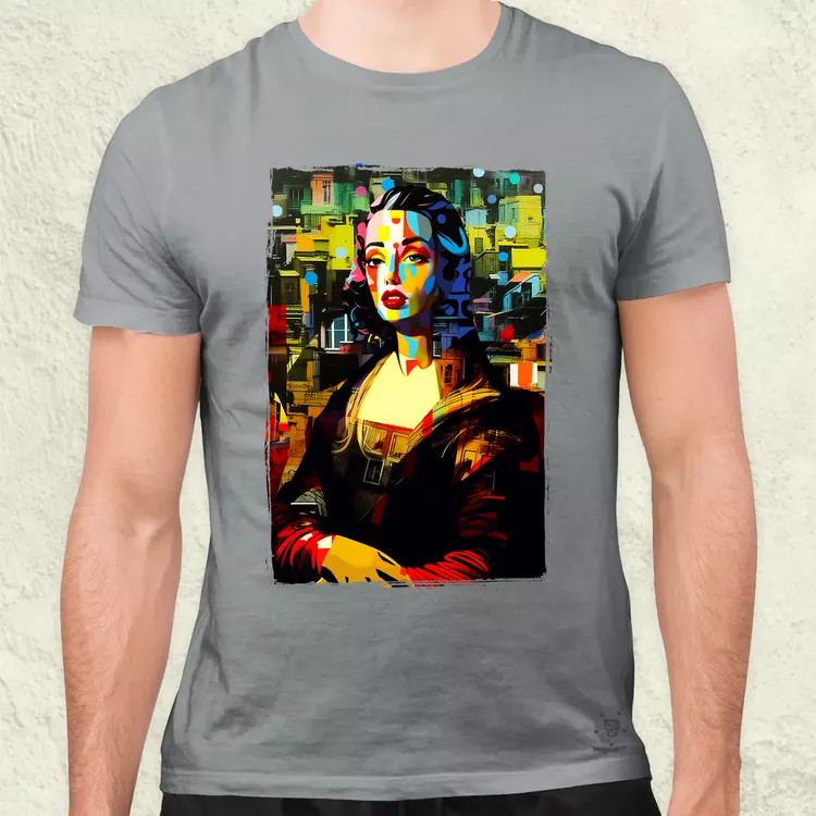 Pop art Mona Lisa v1 férfi póló