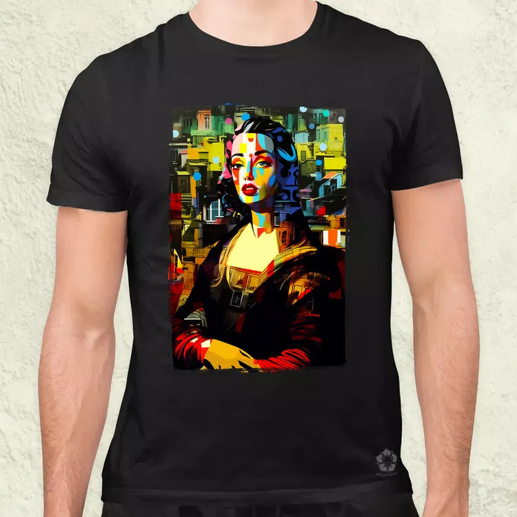 Pop art Mona Lisa v1 férfi póló