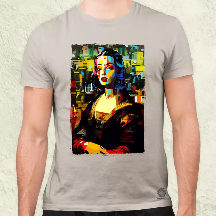 Pop art Mona Lisa v1 férfi póló