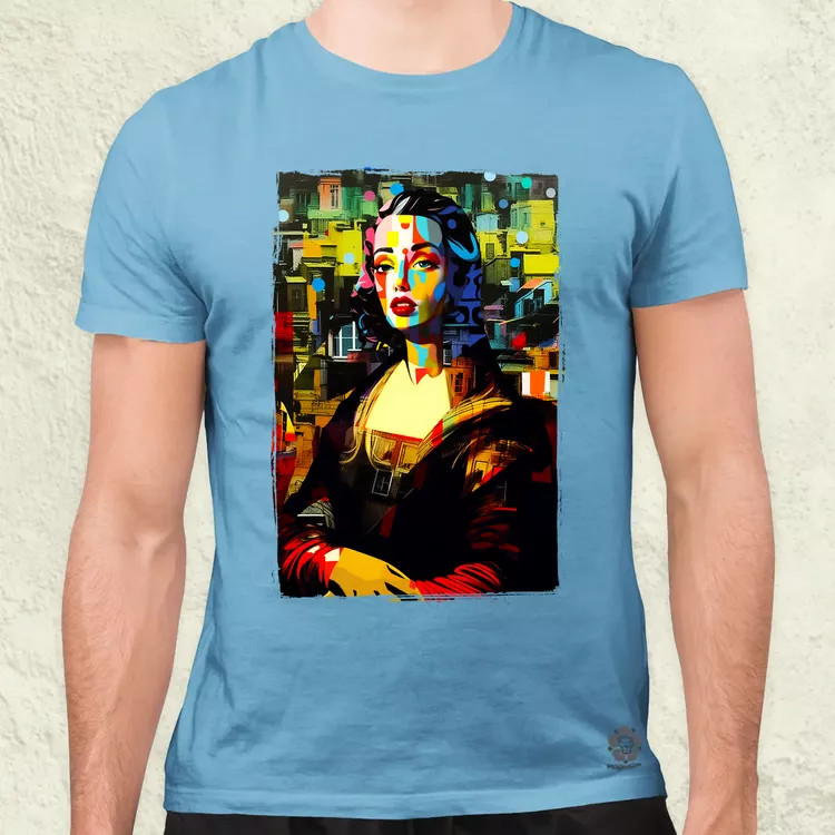 Pop art Mona Lisa v1 férfi póló