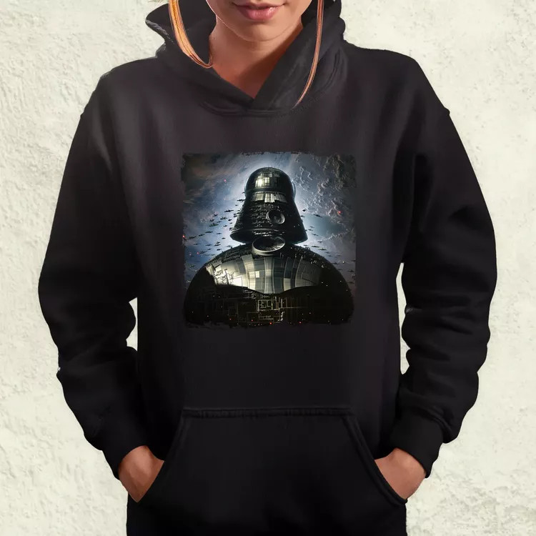 Pareidolia Darth Vader Halálcsillag fantázia v1 női pulóver