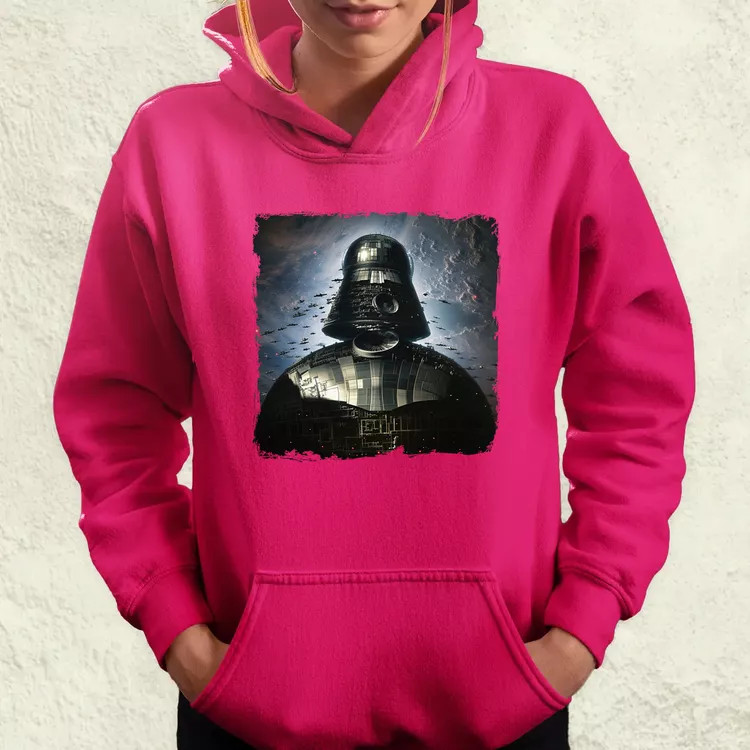 Pareidolia Darth Vader Halálcsillag fantázia v1 női pulóver