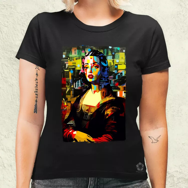 Pop art Mona Lisa v1 női póló