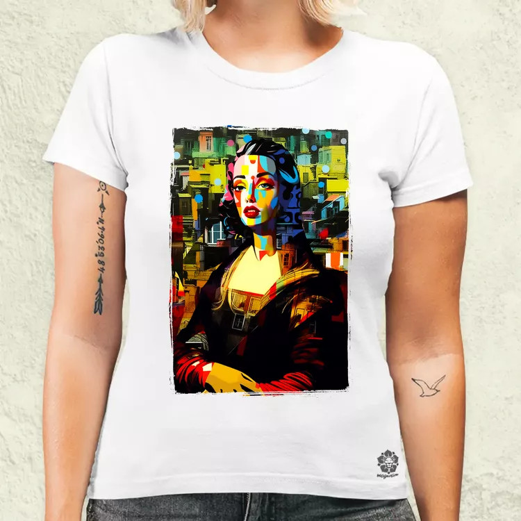 Pop art Mona Lisa v1 női póló