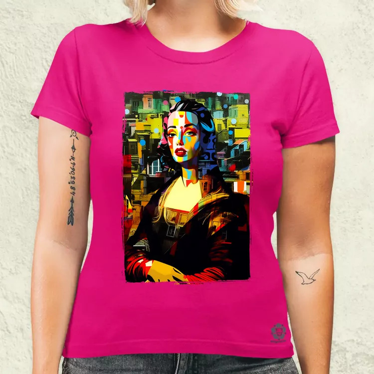 Pop art Mona Lisa v1 női póló