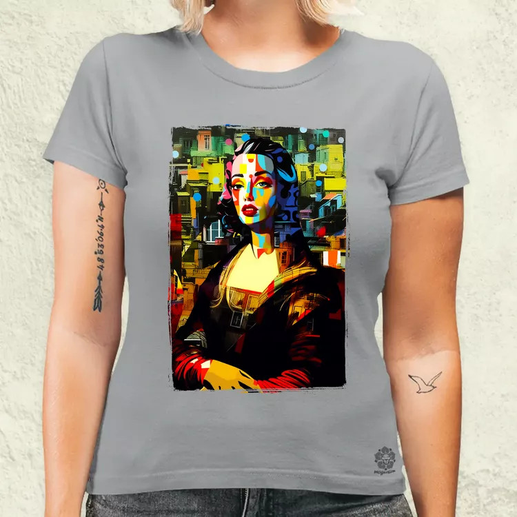 Pop art Mona Lisa v1 női póló