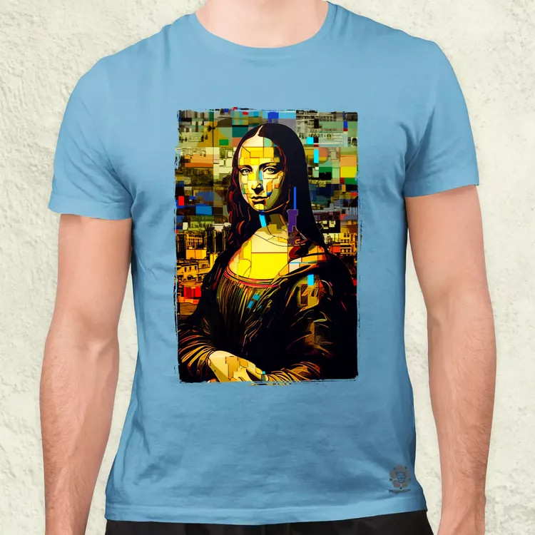 Pop art Mona Lisa v3 férfi póló
