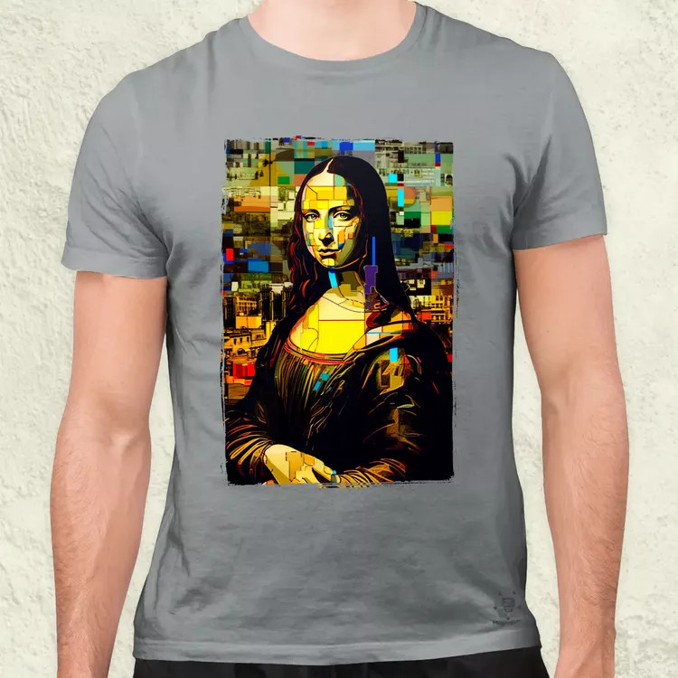 Pop art Mona Lisa v3 férfi póló