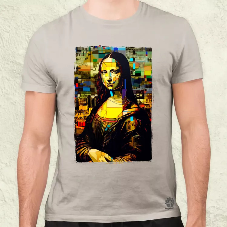 Pop art Mona Lisa v3 férfi póló