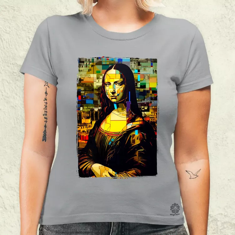 Pop art Mona Lisa v3 női póló