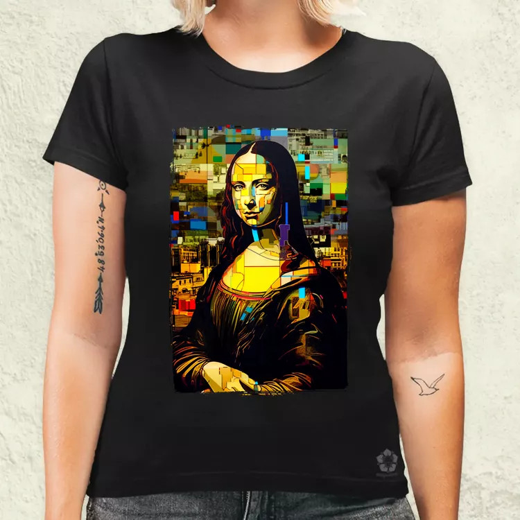 Pop art Mona Lisa v3 női póló