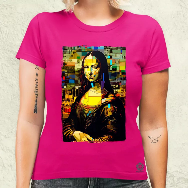Pop art Mona Lisa v3 női póló
