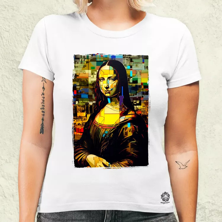 Pop art Mona Lisa v3 női póló