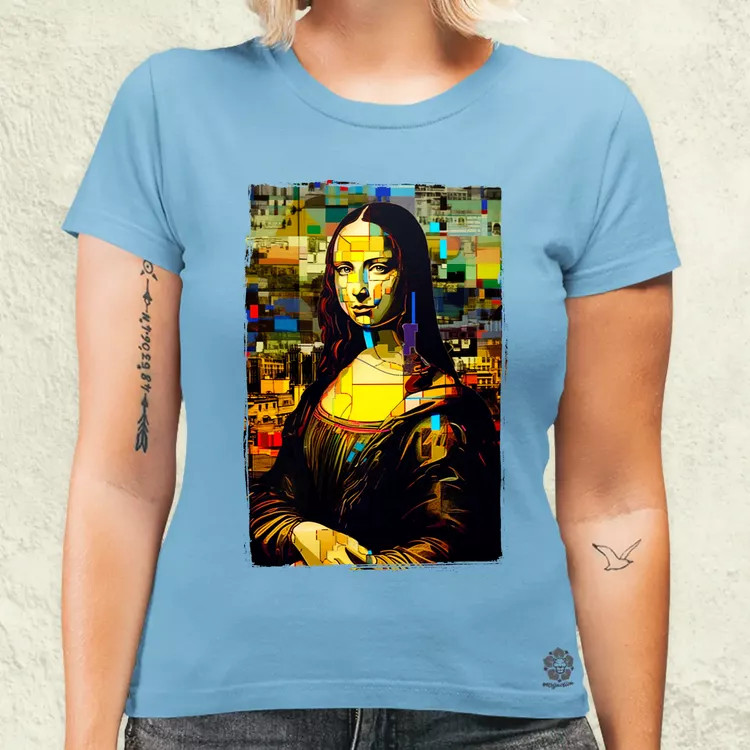 Pop art Mona Lisa v3 női póló
