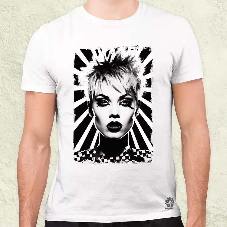 Pop art punk portré v1 férfi póló