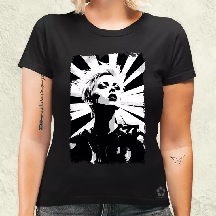 Pop art punk portré v2 női póló