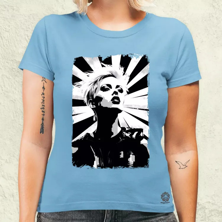 Pop art punk portré v2 női póló