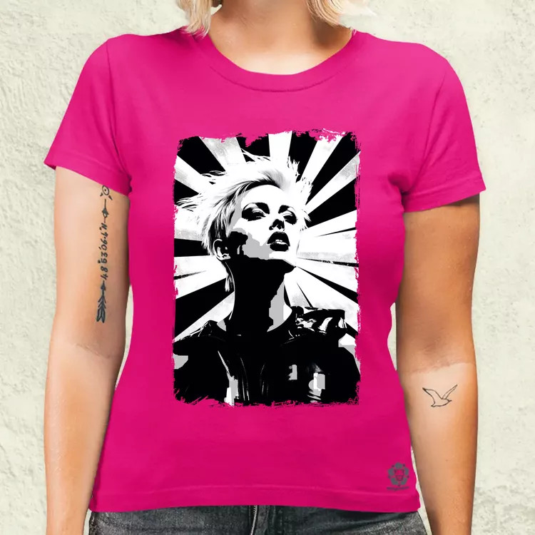 Pop art punk portré v2 női póló
