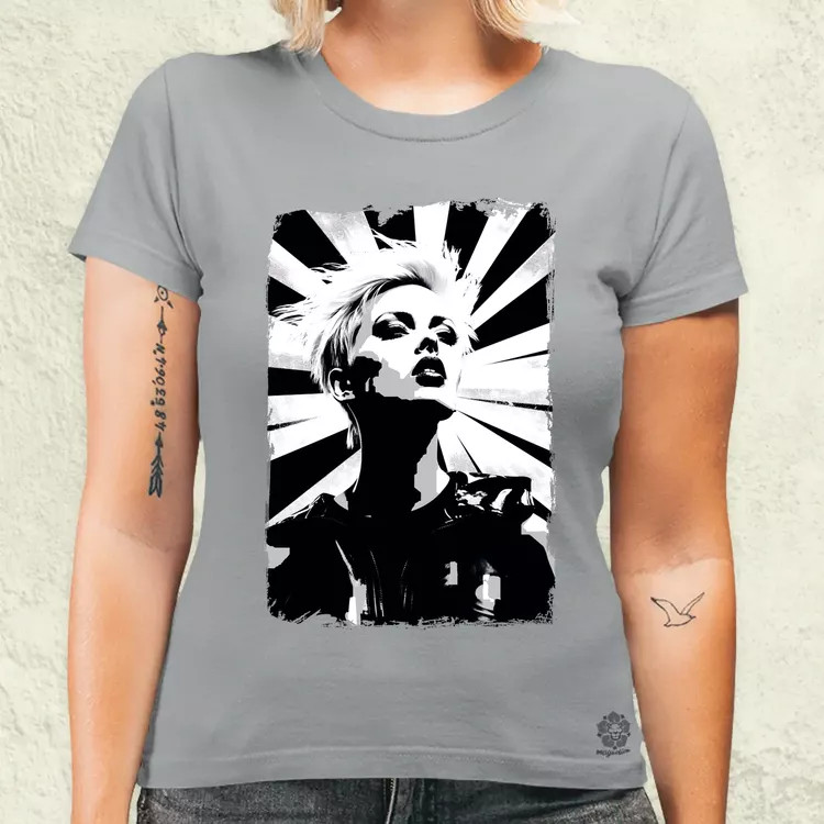 Pop art punk portré v2 női póló