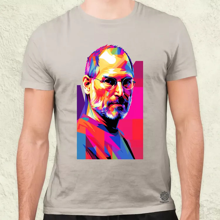 Pop art Steve Jobs v2 férfi póló