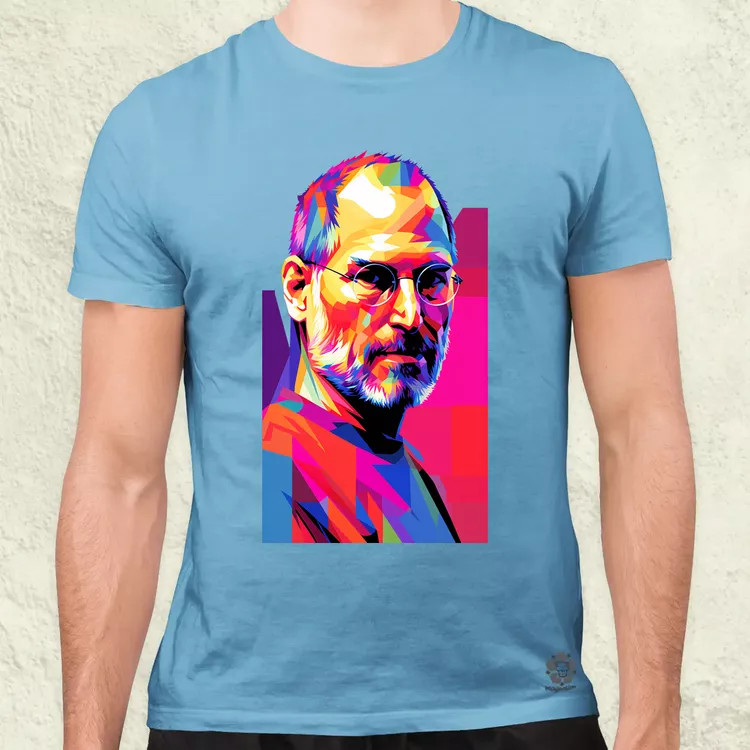 Pop art Steve Jobs v2 férfi póló