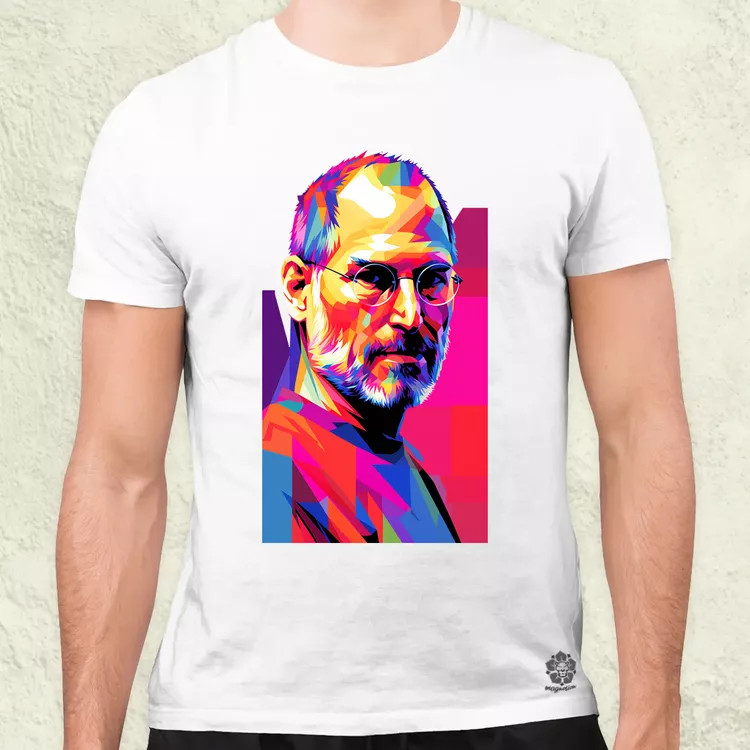 Pop art Steve Jobs v2 férfi póló