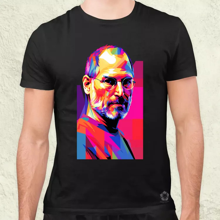 Pop art Steve Jobs v2 férfi póló