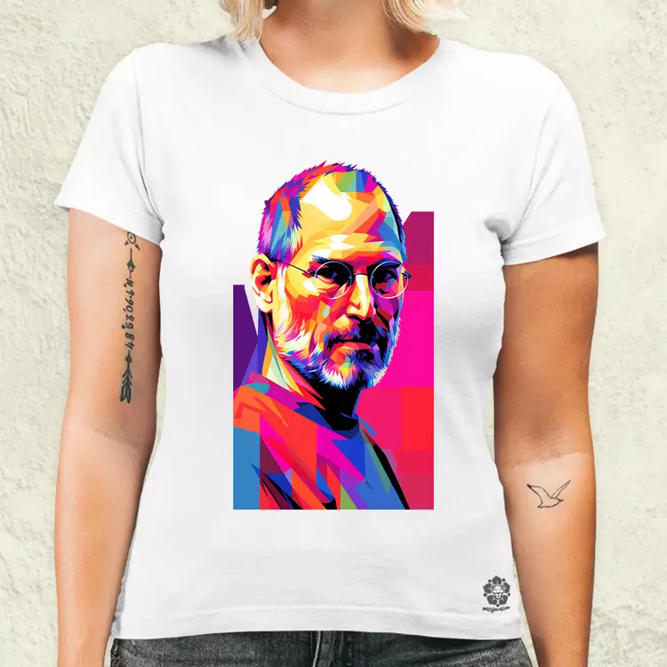 Pop art Steve Jobs v2 női póló