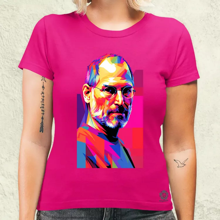 Pop art Steve Jobs v2 női póló