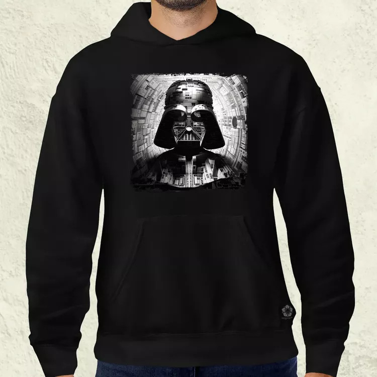 Pareidolia Darth Vader Halálcsillag fantázia v10 férfi pulóver