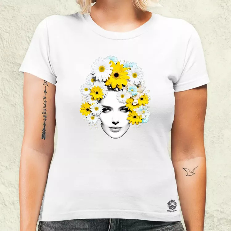 Pop art százszorszép női póló