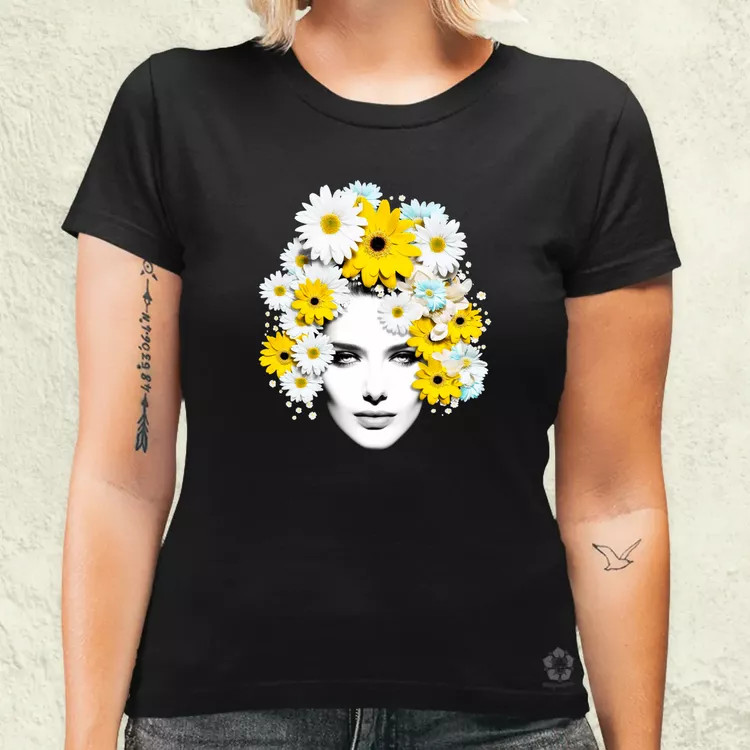 Pop art százszorszép női póló