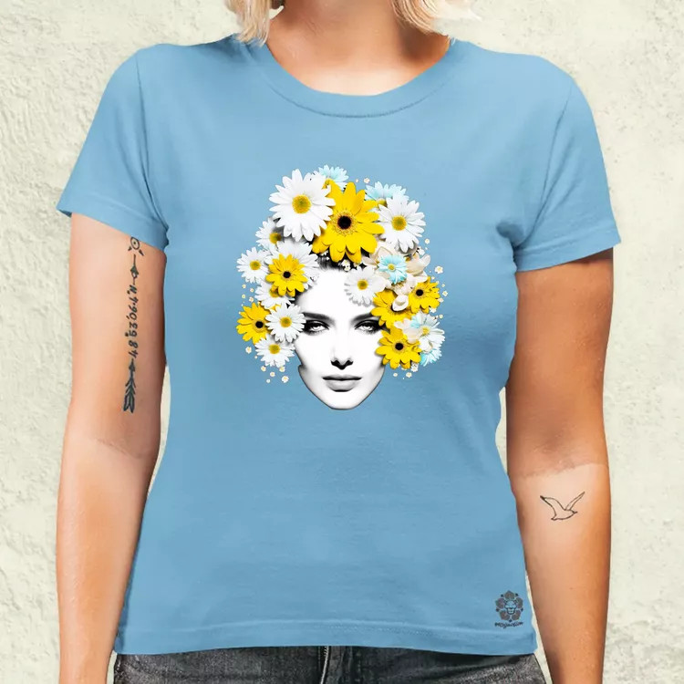 Pop art százszorszép női póló